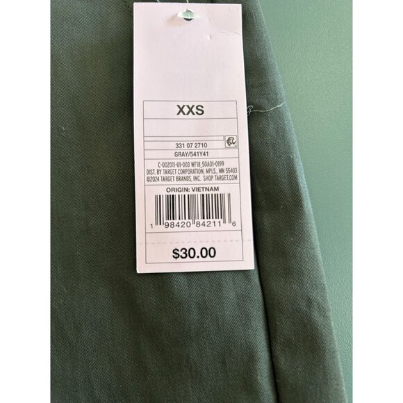 NEW WITH TAGS Women's Mid-Rise Chino Pants - Wild Fable Gray XXS MSRP $30 - Picture 5 of 5